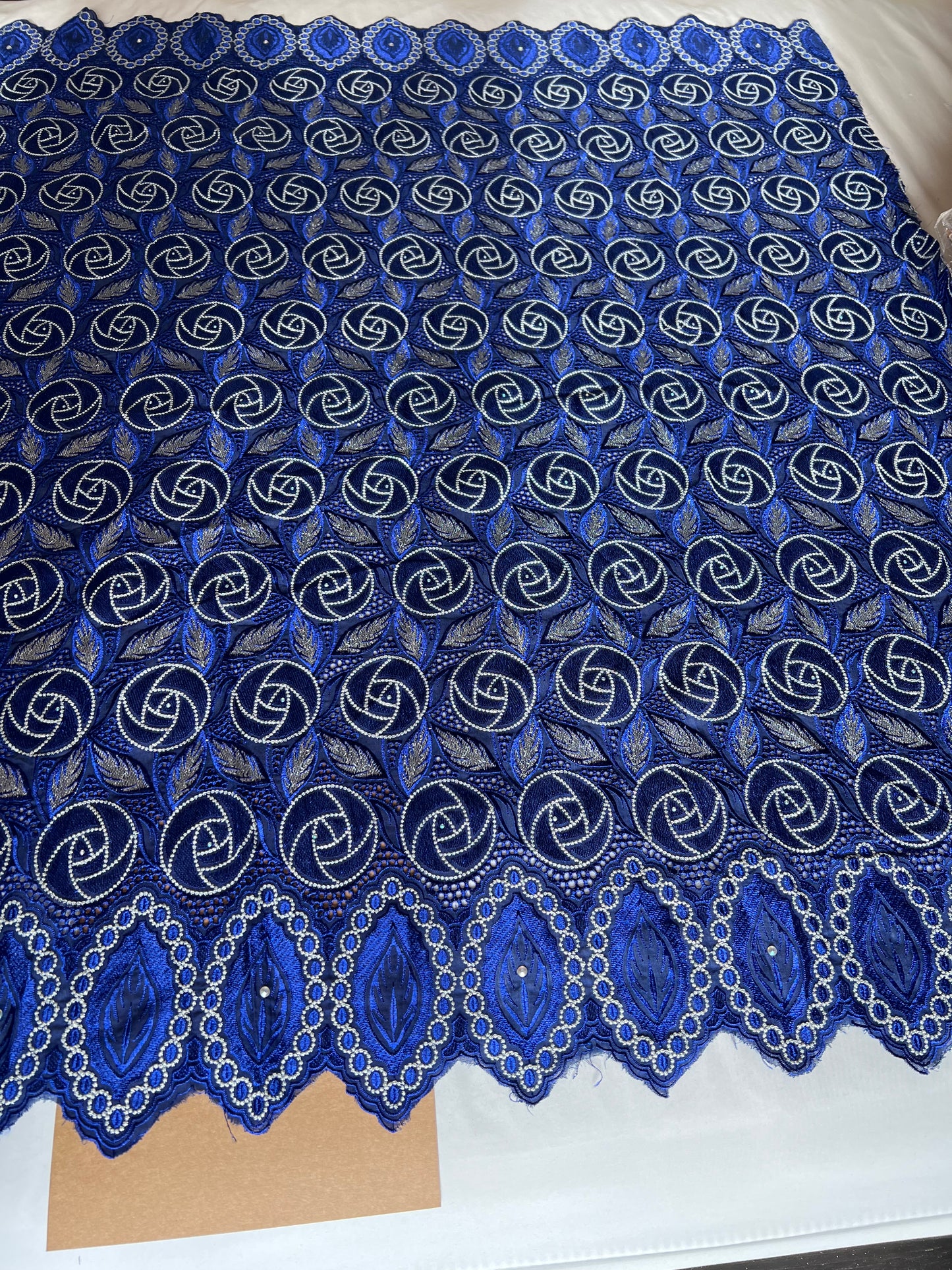 Royal Blue Voile Lace