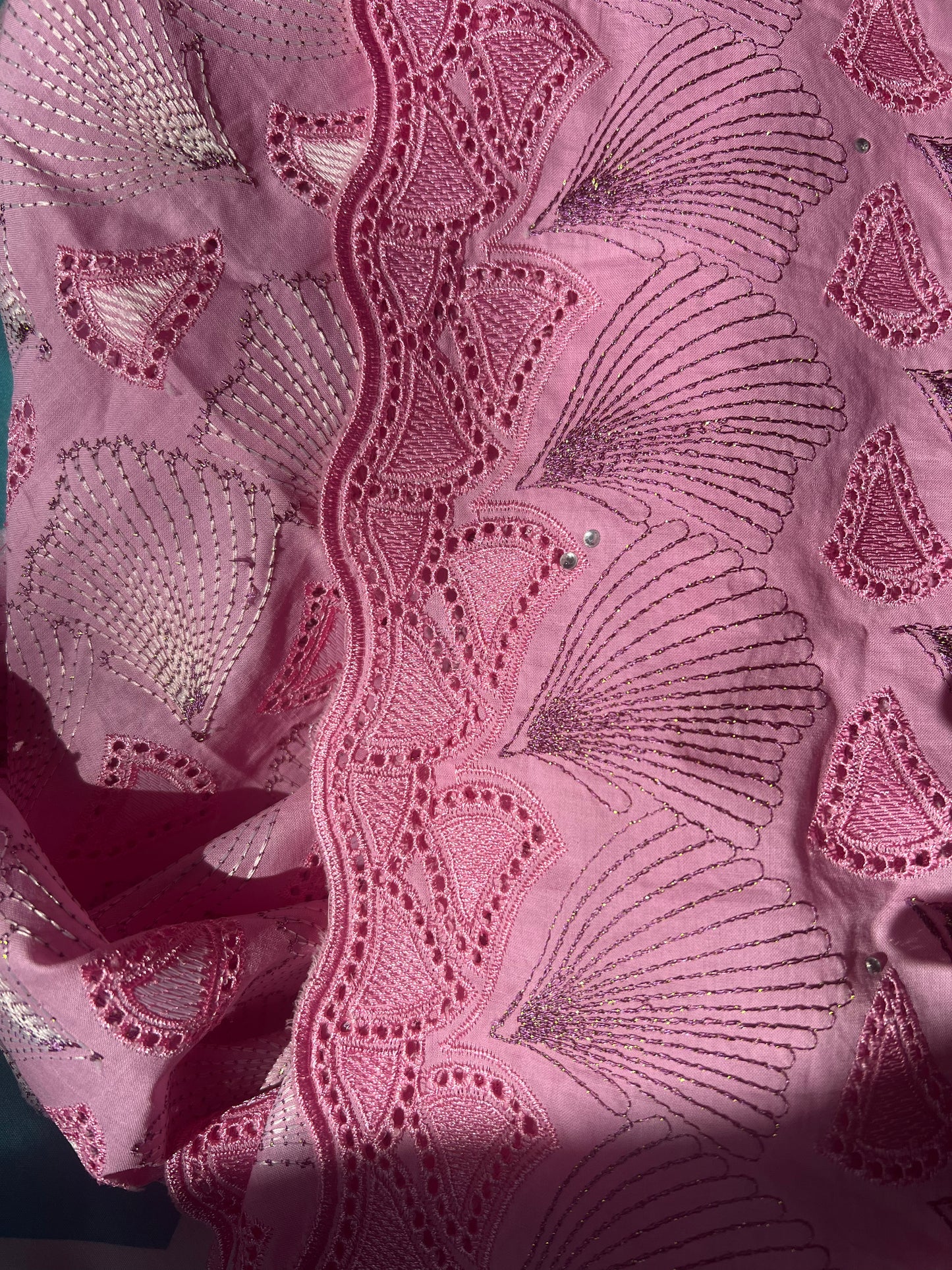 Pink Voile Lace