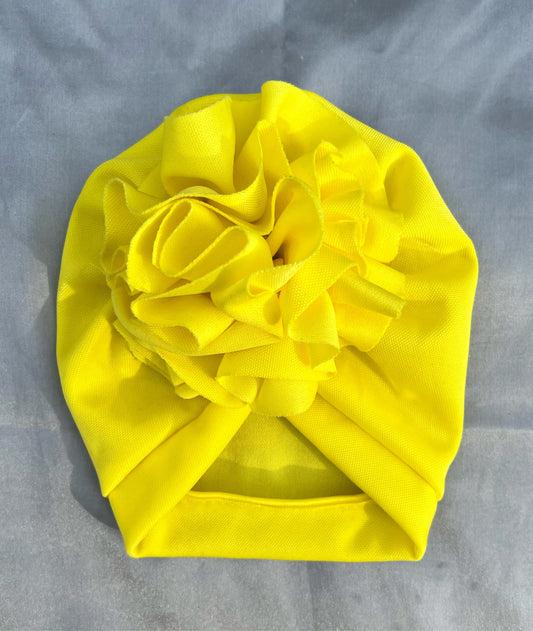 Scrunch Flower Baby Turban