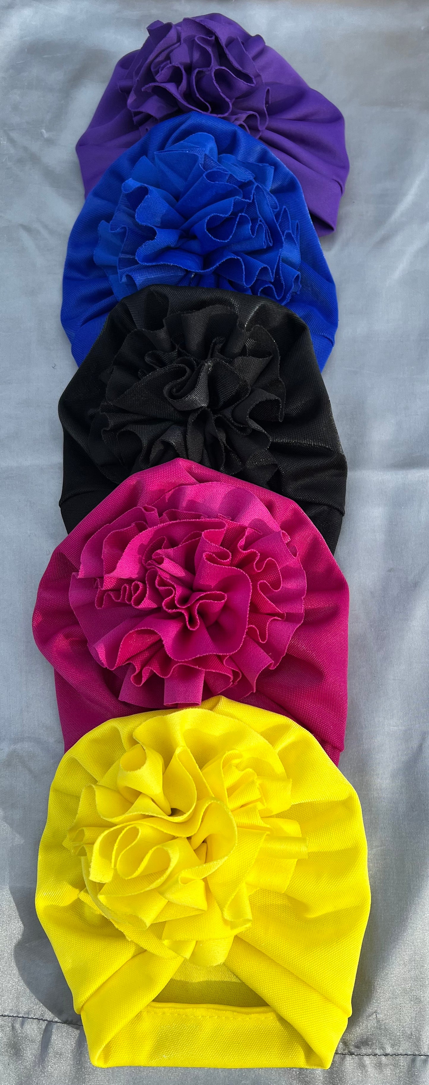 Scrunch Flower Baby Turban